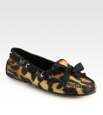 Giambattista Valli Leopard-print Canvas Drivers - Lyst
