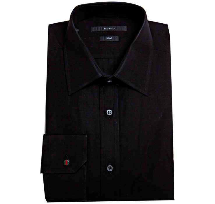 black gucci collar shirt