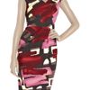 Lela Rose Woolblend Brushstrokeprint Dress in Purple (burgundy) - Lyst