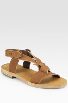 Maison Martin Margiela Leather Slingback Sandals - Lyst