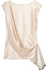 Matthew Williamson Draped Silk-satin Top