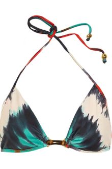 Milly Positano Printed Triangle Bikini Top - Lyst