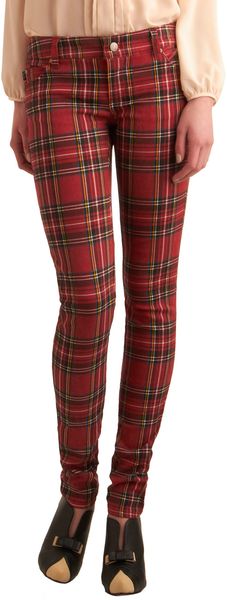 ModCloth Never Plaid It So Good Jeans - Lyst