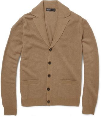  Knitted Cashmere and Silk-blend Cardigan 