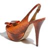 Stuart Weitzman Bowrey Pump in Orange (orange ayers nappa) - Lyst