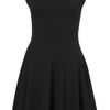 Topshop Cap Sleeve Flippy Tunic in Black - Lyst