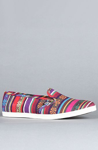Vans The Slip On Lo Pro Sneaker in Red Guate Stripe - Lyst