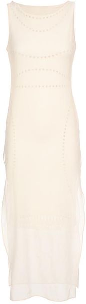 Yasmin Kianfar Laser Cut Dress with Silk Overlay - Lyst