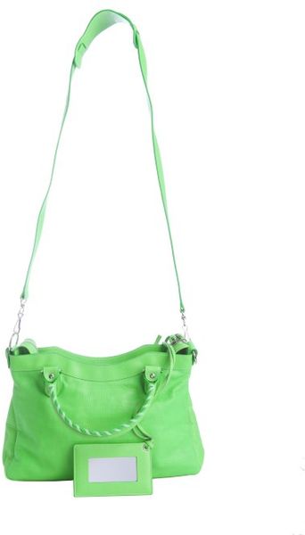 balenciaga neon green bag