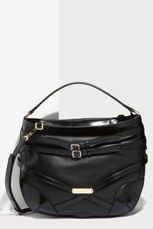 Burberry Belted Lambskin Hobo - Lyst