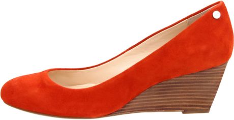 calvin klein wedge pumps