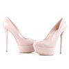 Casadei Snake Printed Platform in Beige (nude) - Lyst