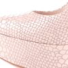 Casadei Snake Printed Platform in Beige (nude) - Lyst