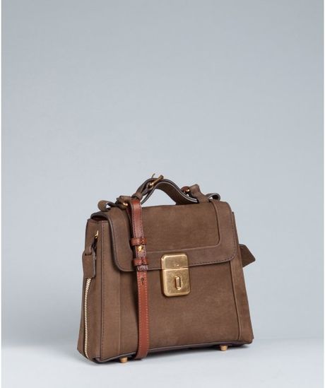 Chloé Brown Suede Darla Small Shoulder Bag in Brown - Lyst