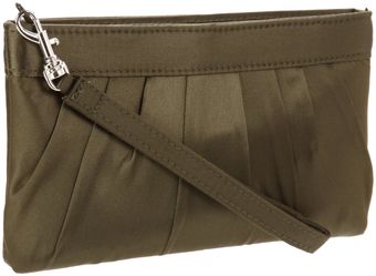  Womens Zip Wristlet with Rouched Top Clutch 