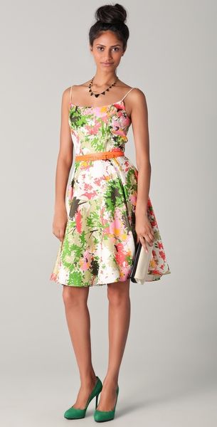 Milly Bridget Birch Tree Print Dress - Lyst