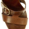 Pedro Garcia Teri Leather and Canvas Wedge Sandals in Brown - Lyst