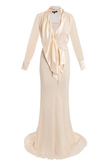 Sophie Theallet Silk Charmeuse and Chiffon Gown - Lyst