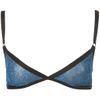 Topshop Blue Strappy Lace Triangle Bra in Blue - Lyst