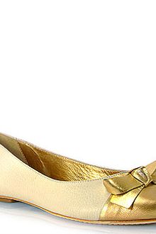 Kate Spade Tabby - Ivory Leather Two Tone Ballet Flat - Lyst