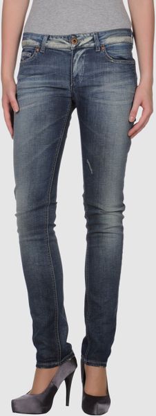 Laltramoda Denim Trousers in Blue - Lyst