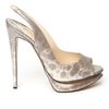 Nicholas Kirkwood Snakeskin Slingback Pump in Gray - Lyst