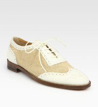  Briley Suede and Mesh Oxfords 