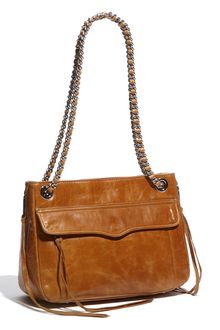 Rebecca Minkoff Swing Double Chain Leather Shoulder Bag - Lyst
