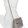 Rebecca Minkoff Swing Double Chain Leather Shoulder Bag in Gray (pale grey) - Lyst