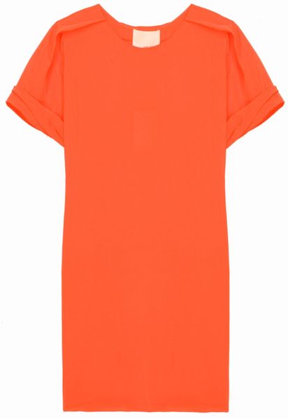 3.1 Phillip Lim Cdc Aline Tee Dress in Orange - Lyst