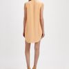 3.1 Phillip Lim Cascade Front Silk Dress in Orange - Lyst