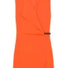 3.1 Phillip Lim Silk V Neck Drape Dress in Orange - Lyst