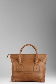 Burberry Medium Leather Tote Bag - Lyst