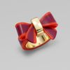 Marc By Marc Jacobs Colorblocked Bow Ring in Red - Lyst