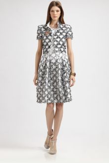 Oscar de la Renta Cropped Jacket - Lyst