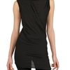 Rick Owens Heavy Viscose Cotton Jersey Top in Black - Lyst