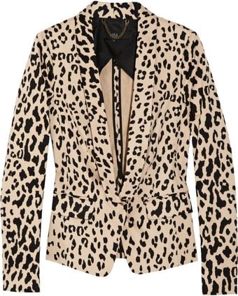 Tibi Printed Cotton-blend Sateen Blazer - Lyst