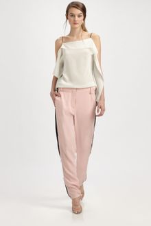 3.1 Phillip Lim Side Panel Silk Trousers - Lyst