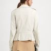 3.1 Phillip Lim Leather Motocross Jacket in White - Lyst