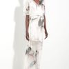 Alice + Olivia Baska Silk Maxi Dress in Gray (water color print) - Lyst