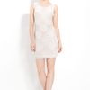 Alice + Olivia Beaded Silk Dress in White - Lyst