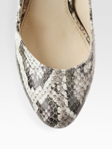 snake print slingbacks