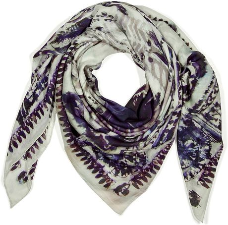 Balmain White Modal and Cashmere Blend Scarf in White - Lyst