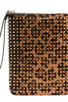 Christian Louboutin Cris Studded Calf Hair Ipad Case - Lyst