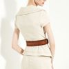 Donna Karan New York Collection Belted Canvas Jacket in Beige (parchment) - Lyst