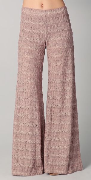 knit flare pants