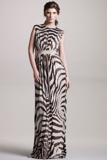 Giambattista Valli Zebra-print Jersey Gown - Lyst