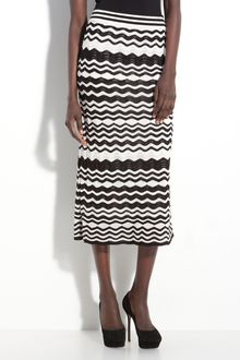M Missoni Pointelle Knit Wave Midi Skirt - Lyst