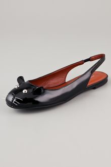 Marc By Marc Jacobs Sling Back Mouse Flats - Lyst