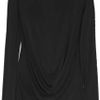 Mcq By Alexander Mcqueen Stretchjersey Top in Black - Lyst